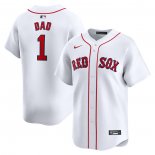 Camiseta Beisbol Hombre Boston Red Sox #1 Dad Primera Limited Blanco
