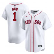 Camiseta Beisbol Hombre Boston Red Sox #1 Dad Primera Limited Blanco