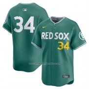 Camiseta Beisbol Hombre Boston Red Sox David Ortiz 2025 City Connect Limited Verde