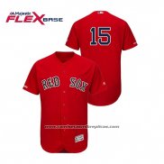 Camiseta Beisbol Hombre Boston Red Sox Dustin Pedroia Autentico Flex Base Rojo