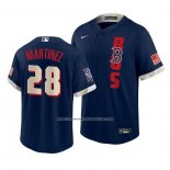 Camiseta Beisbol Hombre Boston Red Sox J.d. Martinez 2021 All Star Replica Azul