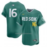 Camiseta Beisbol Hombre Boston Red Sox Jarren Duran 2025 City Connect Limited Verde