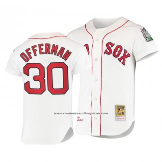 Camiseta Beisbol Hombre Boston Red Sox Jose Offerman Cooperstown Collection Autentico Primera Blanco