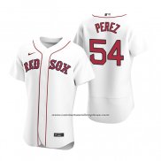 Camiseta Beisbol Hombre Boston Red Sox Martin Perez Autentico 2020 Primera Blanco