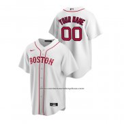 Camiseta Beisbol Hombre Boston Red Sox Personalizada Replica Alterno Blanco