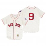 Camiseta Beisbol Hombre Boston Red Sox Ted Williams 1939 Autentico Primera Crema