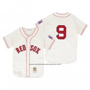 Camiseta Beisbol Hombre Boston Red Sox Ted Williams 1939 Autentico Primera Crema