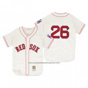 Camiseta Beisbol Hombre Boston Red Sox Wade Boggs 1939 Autentico Primera Crema