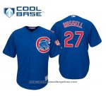 Camiseta Beisbol Hombre Chicago Cubs Addison Russell Cool Base Entrenamiento de Primavera 2019 Azul Camiseta Beisbol Hombre Chicago Cubs Addison Russell Cool Base Entrenamiento de Primavera 2019 Azul