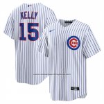 Camiseta Beisbol Hombre Chicago Cubs Carson Kelly Primera Replica Blanco
