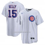 Camiseta Beisbol Hombre Chicago Cubs Carson Kelly Primera Replica Blanco