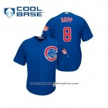 Camiseta Beisbol Hombre Chicago Cubs Ian Happ Cool Base Entrenamiento de Primavera 2019 Azul