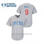 Camiseta Beisbol Hombre Chicago Cubs Javier Baez Cool Base Segunda Gris