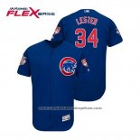 Camiseta Beisbol Hombre Chicago Cubs Jon Lester Flex Base Entrenamiento de Primavera 2019 Azul