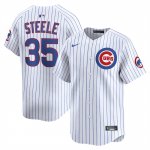 Camiseta Beisbol Hombre Chicago Cubs Justin Steele Alterno Limited Blanco