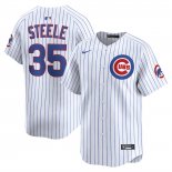 Camiseta Beisbol Hombre Chicago Cubs Justin Steele Alterno Limited Blanco
