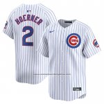 Camiseta Beisbol Hombre Chicago Cubs Nico Hoerner Primera Limited Blanco