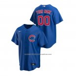 Camiseta Beisbol Hombre Chicago Cubs Personalizada Replica Alterno Azul