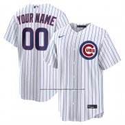 Camiseta Beisbol Hombre Chicago Cubs Primera Replica Personalizada Blanco1