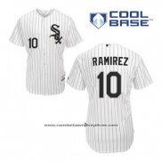 Camiseta Beisbol Hombre Chicago White Sox 10 Alexei Ramirez Blanco Primera Cool Base