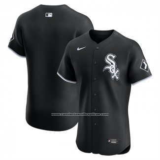 Camiseta Beisbol Hombre Chicago White Sox Alterno 2 Elite Negro