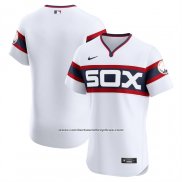 Camiseta Beisbol Hombre Chicago White Sox Alterno Vapor Premier Elite Blanco