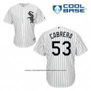 Camiseta Beisbol Hombre Chicago White Sox Melky Cabrera 53 Blanco Primera Cool Base