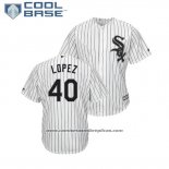 Camiseta Beisbol Hombre Chicago White Sox Reynaldo Lopez Cool Base Primera Blanco