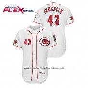 Camiseta Beisbol Hombre Cincinnati Reds Scott Schebler Flex Base Blanco