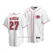 Camiseta Beisbol Hombre Cincinnati Reds Tyler Naquin Replica Blanco