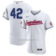 Camiseta Beisbol Hombre Cleveland Guardians Jackie Robinson Autentico Blanco