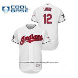 Camiseta Beisbol Hombre Cleveland Indians Francisco Lindor 2019 All Star Flex Base Blanco