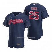 Camiseta Beisbol Hombre Cleveland Indians Jim Thome Autentico Alterno 2020 Azul