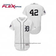 Camiseta Beisbol Hombre Detroit Tigers 2019 Jackie Robinson Day Flex Base Blanco