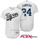 Camiseta Beisbol Hombre Detroit Tigers 24 Miguel Cabrera Blanco Hispanic Heritage Flex Base Jugador