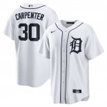 Camiseta Beisbol Hombre Detroit Tigers Kerry Carpenter Primera Replica Blanco
