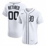 Camiseta Beisbol Hombre Detroit Tigers Retired Roster Elite Blanco