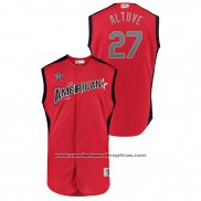 Camiseta Beisbol Hombre Houston Astros 2019 All Star Workout American League Jose Altuve Rojo
