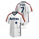 Camiseta Beisbol Hombre Houston Astros Craig Biggio Cooperstown Collection Primera Blanco