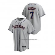 Camiseta Beisbol Hombre Houston Astros Craig Biggio Replica Road Gris