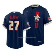 Camiseta Beisbol Hombre Houston Astros Jose Altuve 2021 All Star Replica Azul