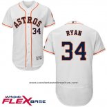 Camiseta Beisbol Hombre Houston Astros Nolan Ryan Blanco Flex Base