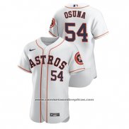 Camiseta Beisbol Hombre Houston Astros Roberto Osuna Autentico Blanco