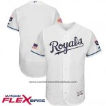 Camiseta Beisbol Hombre Kansas City Royals 2017 Estrellas y Rayas Blanco Flex Base