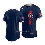 Camiseta Beisbol Hombre Kansas City Royals 2021 All Star Autentico Azul