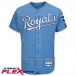 Camiseta Beisbol Hombre Kansas City Royals Blank Light Azul Flex Base Autentico Collection