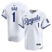 Camiseta Beisbol Hombre Kansas City Royals #1 Dad Primera Limited Blanco