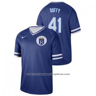 Camiseta Beisbol Hombre Kansas City Royals Danny Duffy Cooperstown Collection Legend Azul