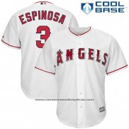 Camiseta Beisbol Hombre Los Angeles Angels Danny Espinosa Blanco Cool Base