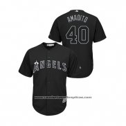 Camiseta Beisbol Hombre Los Angeles Angels Luis Garcia 2019 Players Weekend Amadito Replica Negro